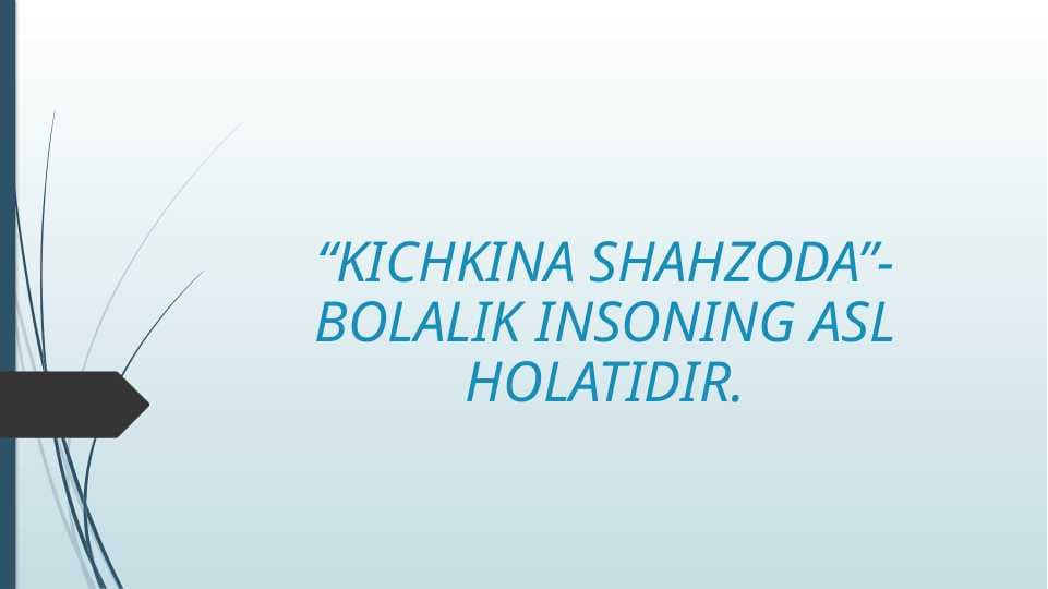 Kichkina shaxzoda