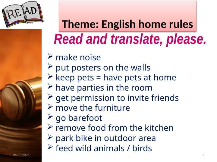 English home rules