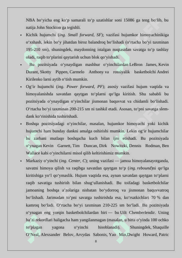 13-15 yoshli basketbolchilarning musobaqa faoliyatida driblingdan foydalanish samaradorligiga muvofiqlashtirish qobiliyatlari rivojlanish darajasining ta’siri