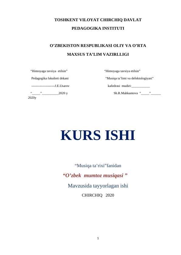 O’zbek  mumtoz musiqasi
