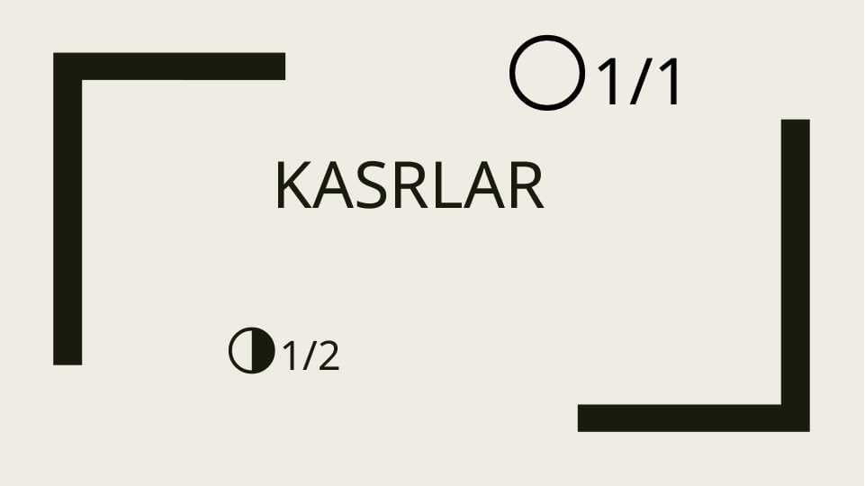 Kasrlar ustida amallar taqdimot