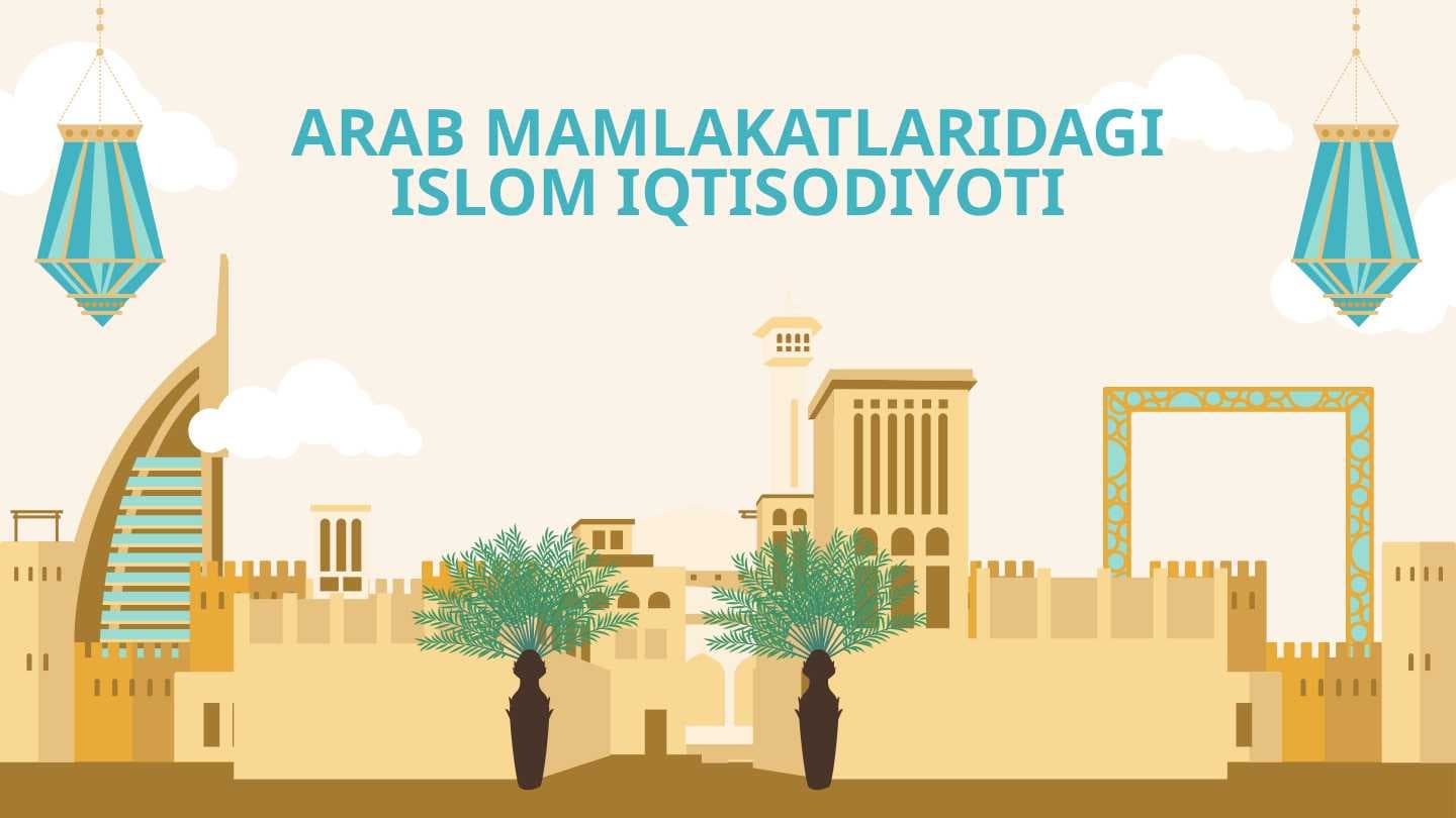 Arab Mamlakatlaridagi Islom Iqtisodiyoti