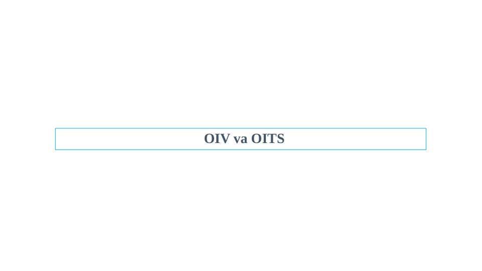 OIV va OITS