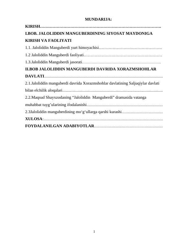 jaloliddin manguberdining siyosat maydoni