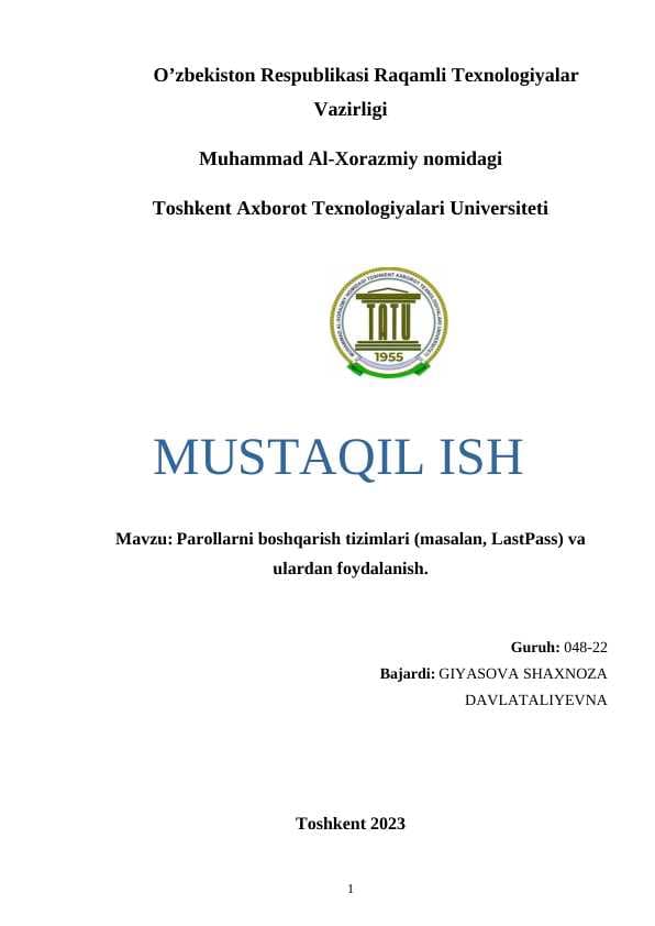 Parollarni boshqarish tizimlari (masalan, LastPass) va ulardan foydalanish.