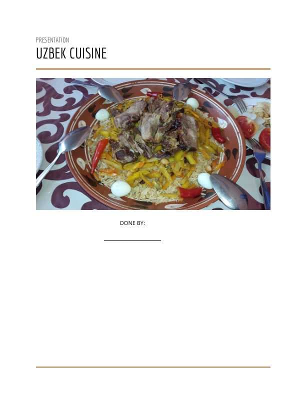 Uzbek cuisine