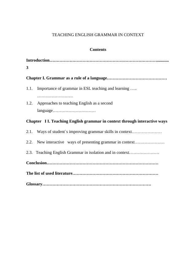 TEACHING ENGLISH GRAMMAR IN CONTEXT