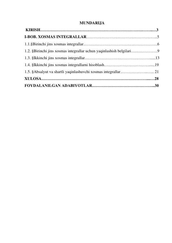 XOSMAS INTEGRALLAR