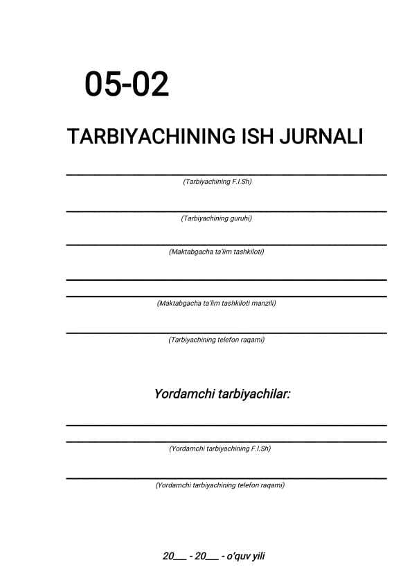 05-02 Ish jurnali