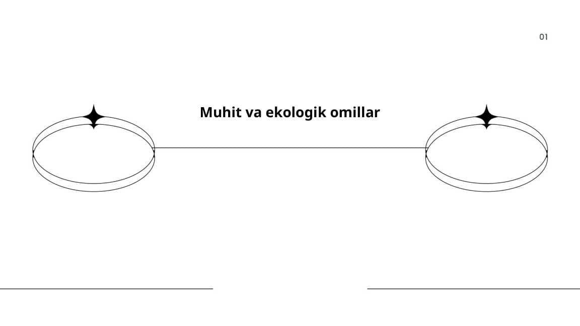 Muhit va ekologik omillar