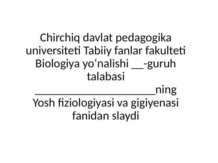 Eshitish analizatorining yosh xususiyatlari