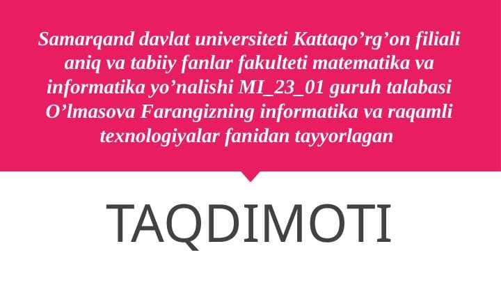 Kompyuter viruslari. Kompyuterni viruslardan himoyalash usullari