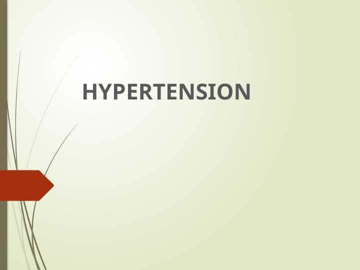 Hypertension
