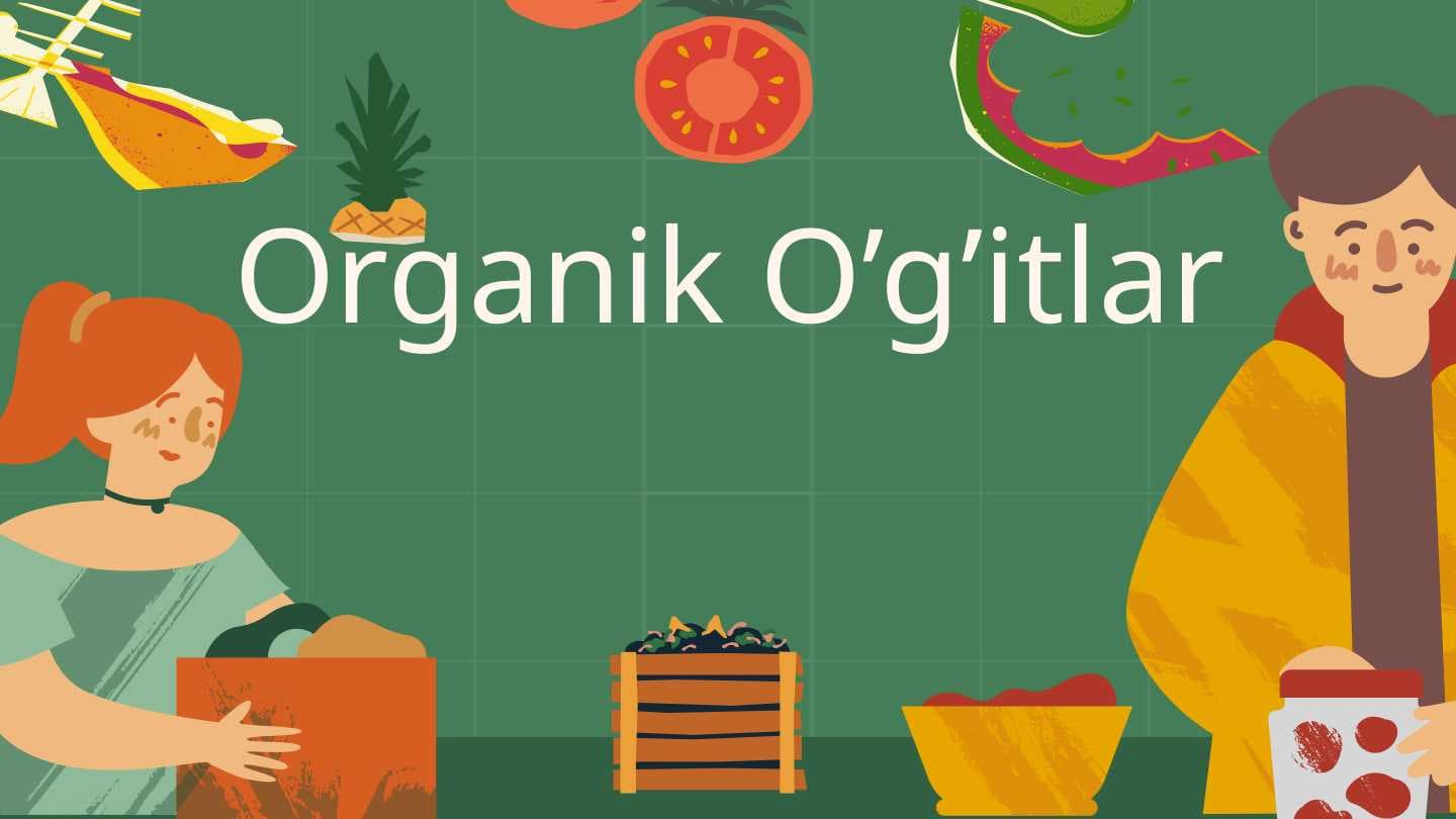 Organik O’g’itlar