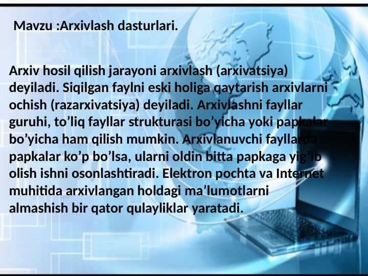 Arxivlash dasturlari