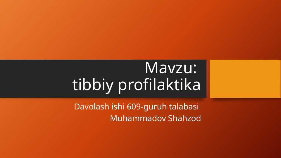 Profilaktika