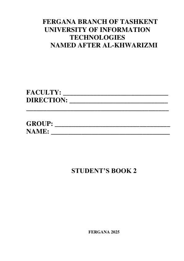 STUDENT’S BOOK 2