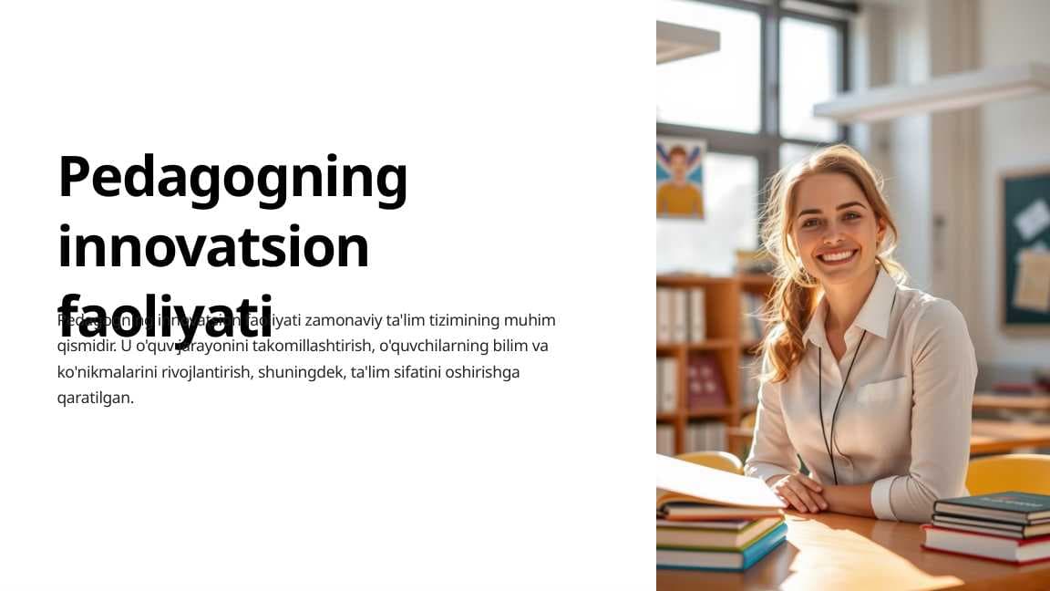 Pedagogning innovatsion faoliyati