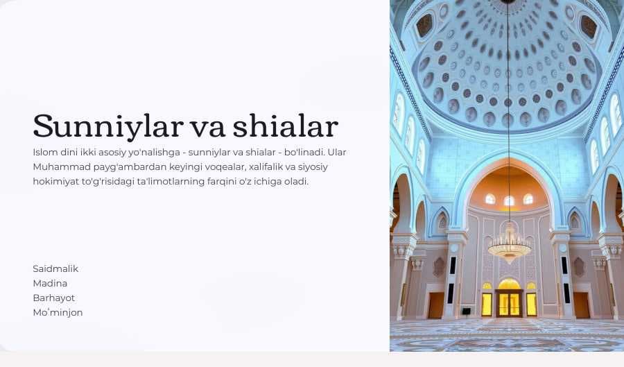 Sunniylar va shialar
