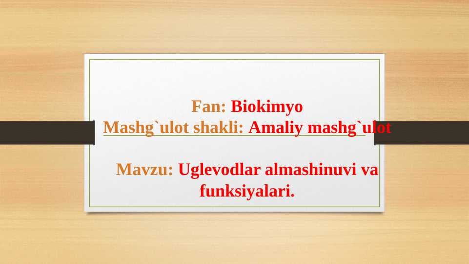 Katabolizmning yo`llari