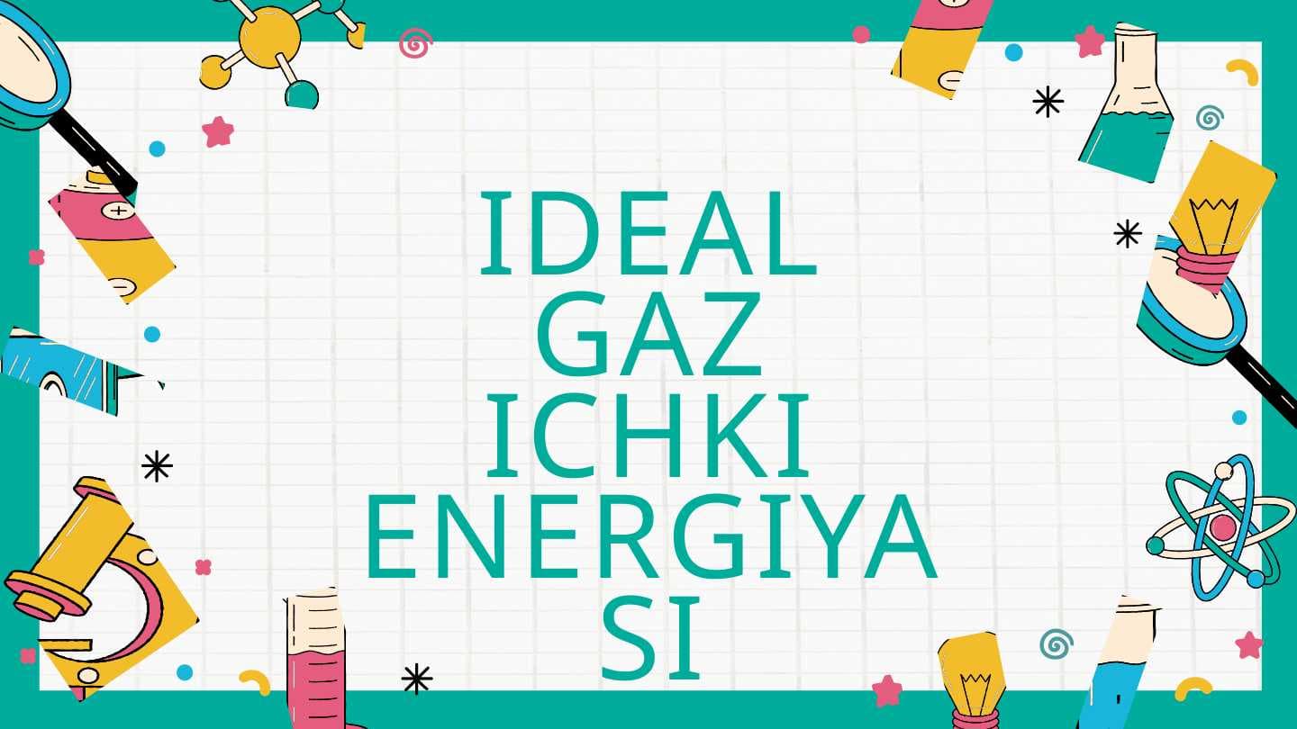 IDEAL GAZ ICHKI ENERGIYASI