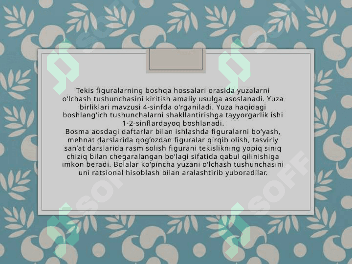 peremetr va yuza