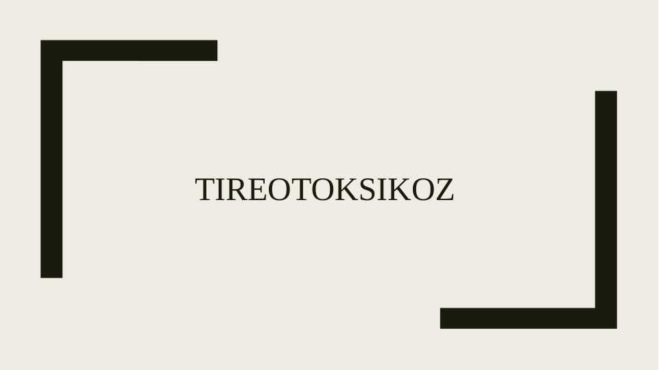 Tireotoksikoz