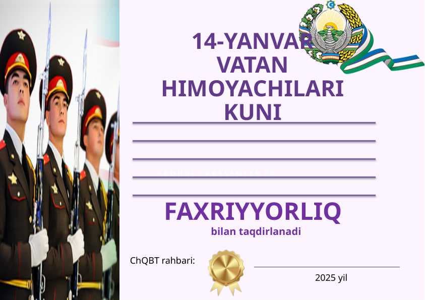 14-yanvar vatan himoyachilar kuni
