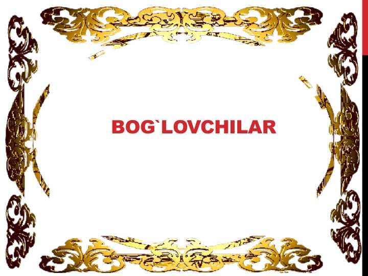 Bogʻlovchilar slayd