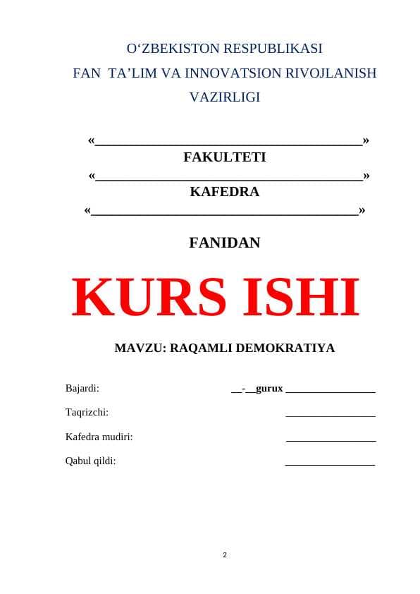 RAQAMLI DEMOKRATIYA