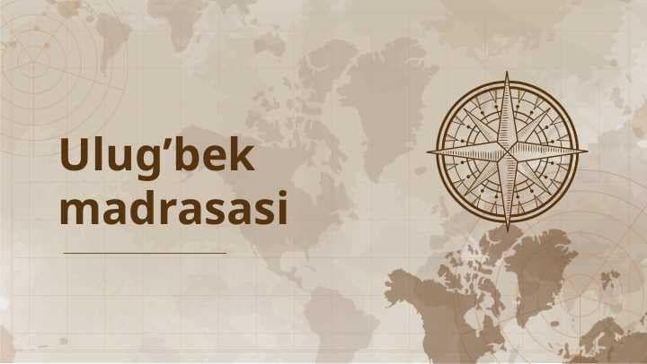 Ulug'bek madrasasi