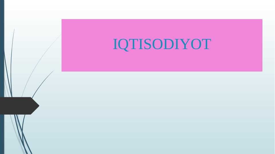 Iqtisodiy tizimlar va mulkchilik