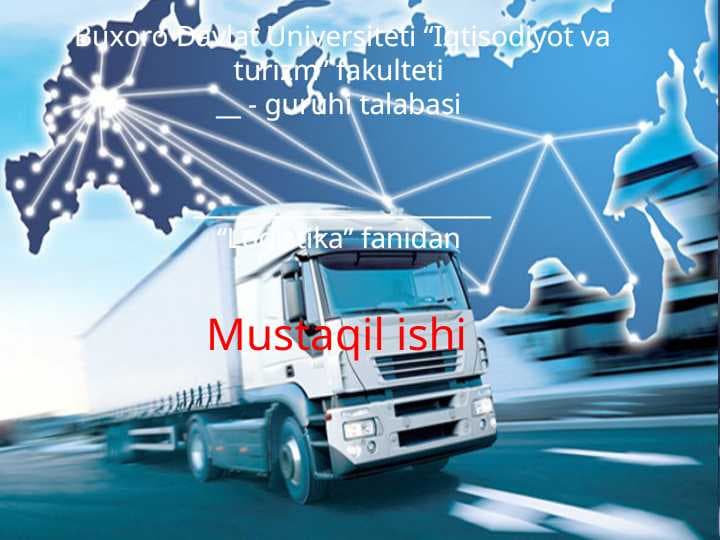 Logistikada servis xizmati