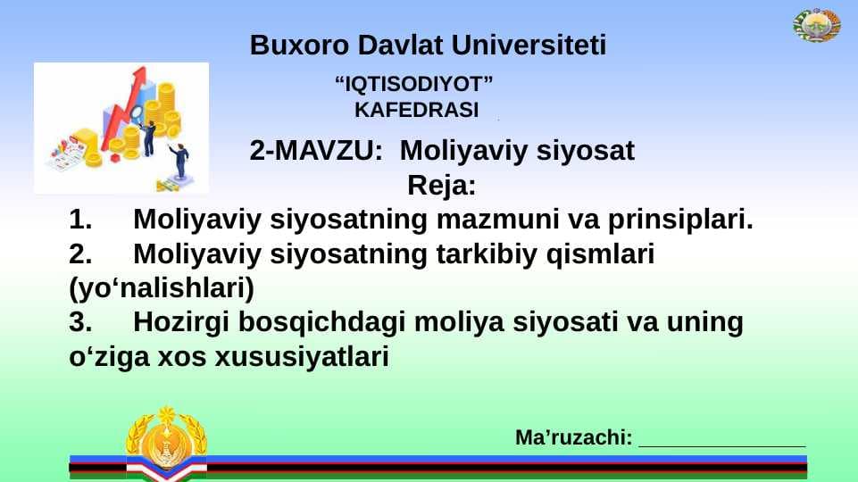 Moliyaviy siyosat