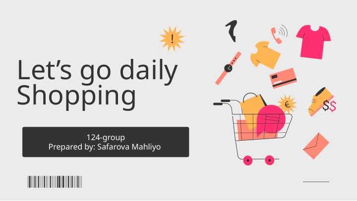 Go daily shopping