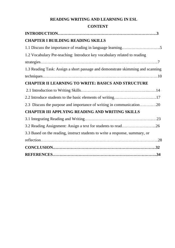 READING WRITING AND LEARNING IN ESL