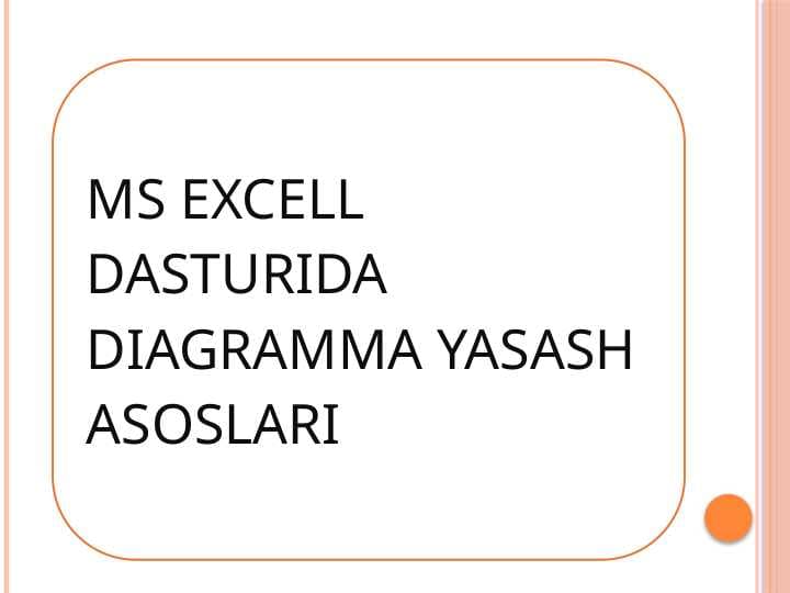 MS dasturida diagramma yasash usullari2