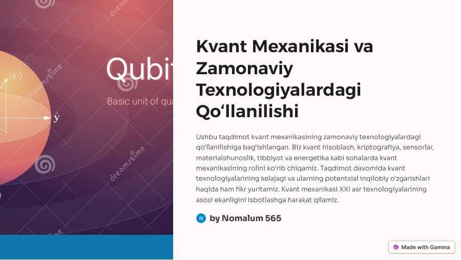 Kvant-Mexanikasi-va-Zamonaviy-Texnologiyalardagi-Qollanilishi slide
