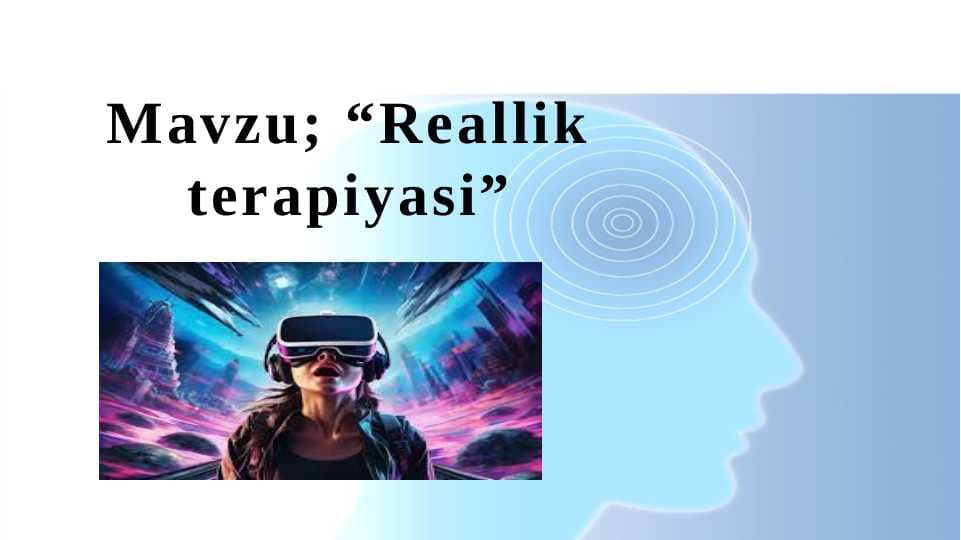 Reallik terapiyasi