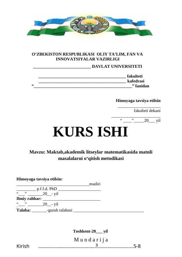 Maktab,akademik litseylar matematikasida matnli masalalarni o'qitish metodikasi