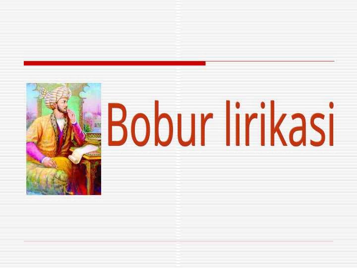 Bobur lirikasi