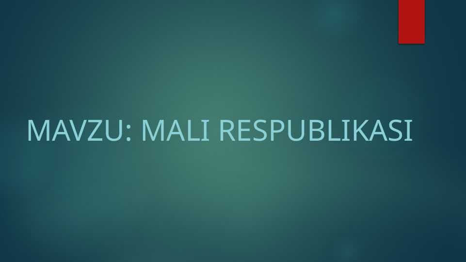 Mali Respublikasi