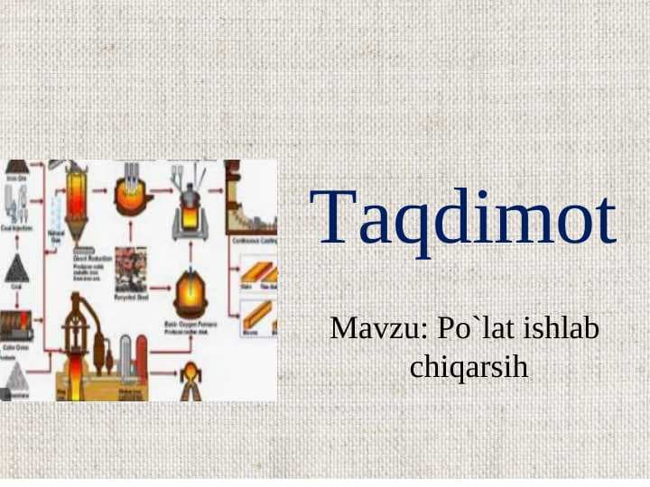 Po`lat ishlab chiqarish