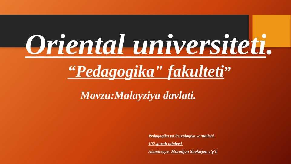 Malayziya davlati