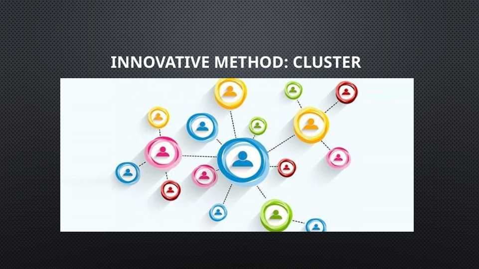 Innovative method: cluster
