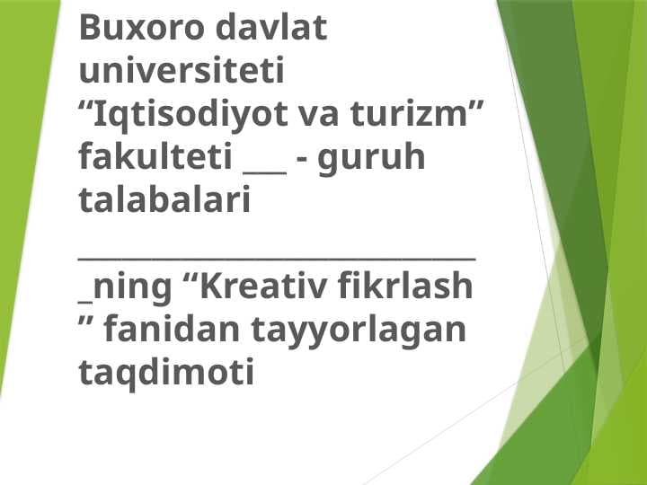 Kreativ menejment