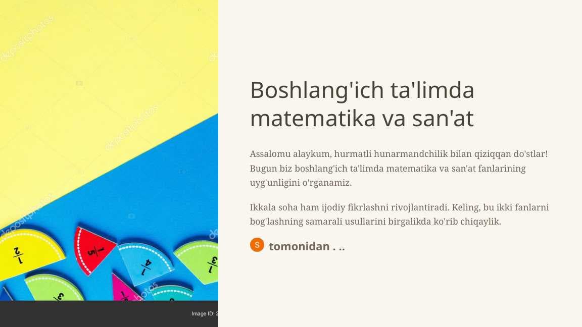 Boshlang'ich ta'limda matematika va san'at
