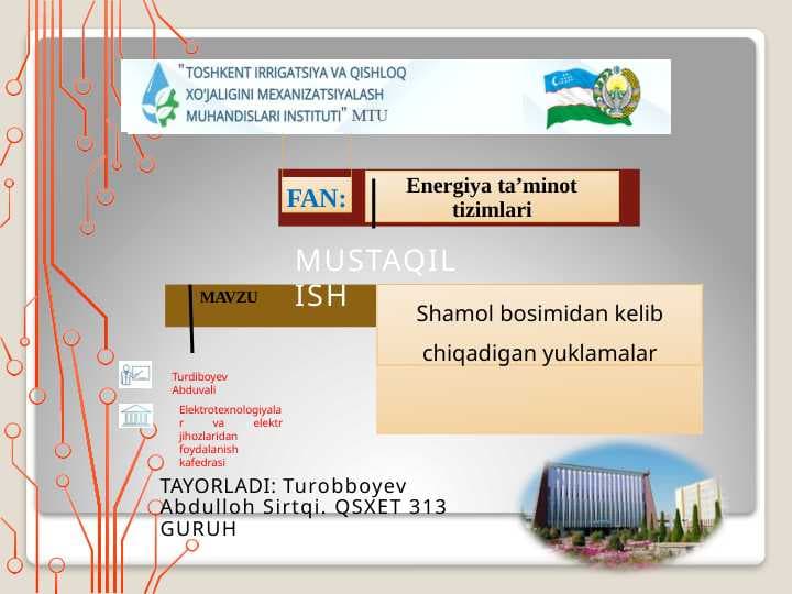 Shamol bosimidan kelib chiqadigan yuklamalar.pptx
