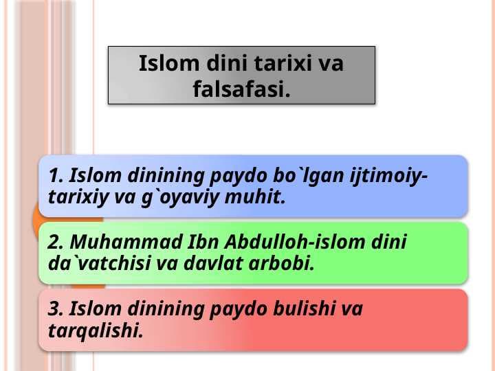 slom dini tarixi va falsafasi