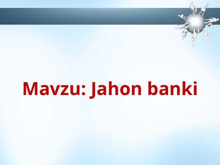 Jahon banki